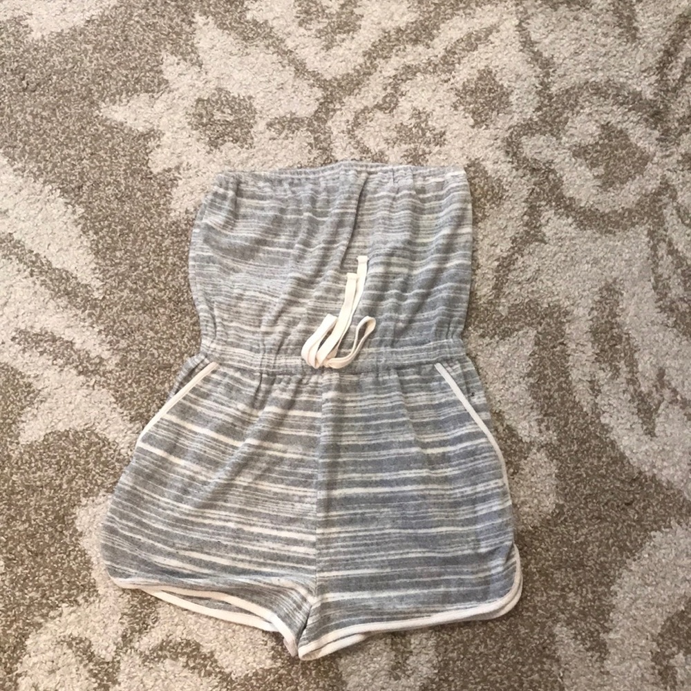 Terry cloth romper